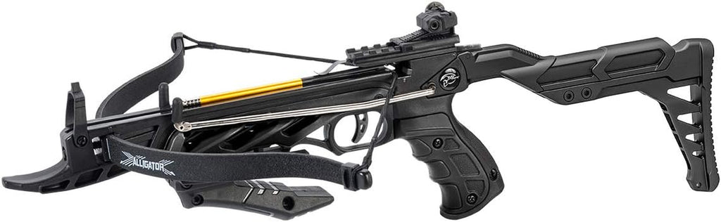 80Lbs Black Self Cocking Hunting Crossbow 225+ FPS + 3Pc Arrows Bow New