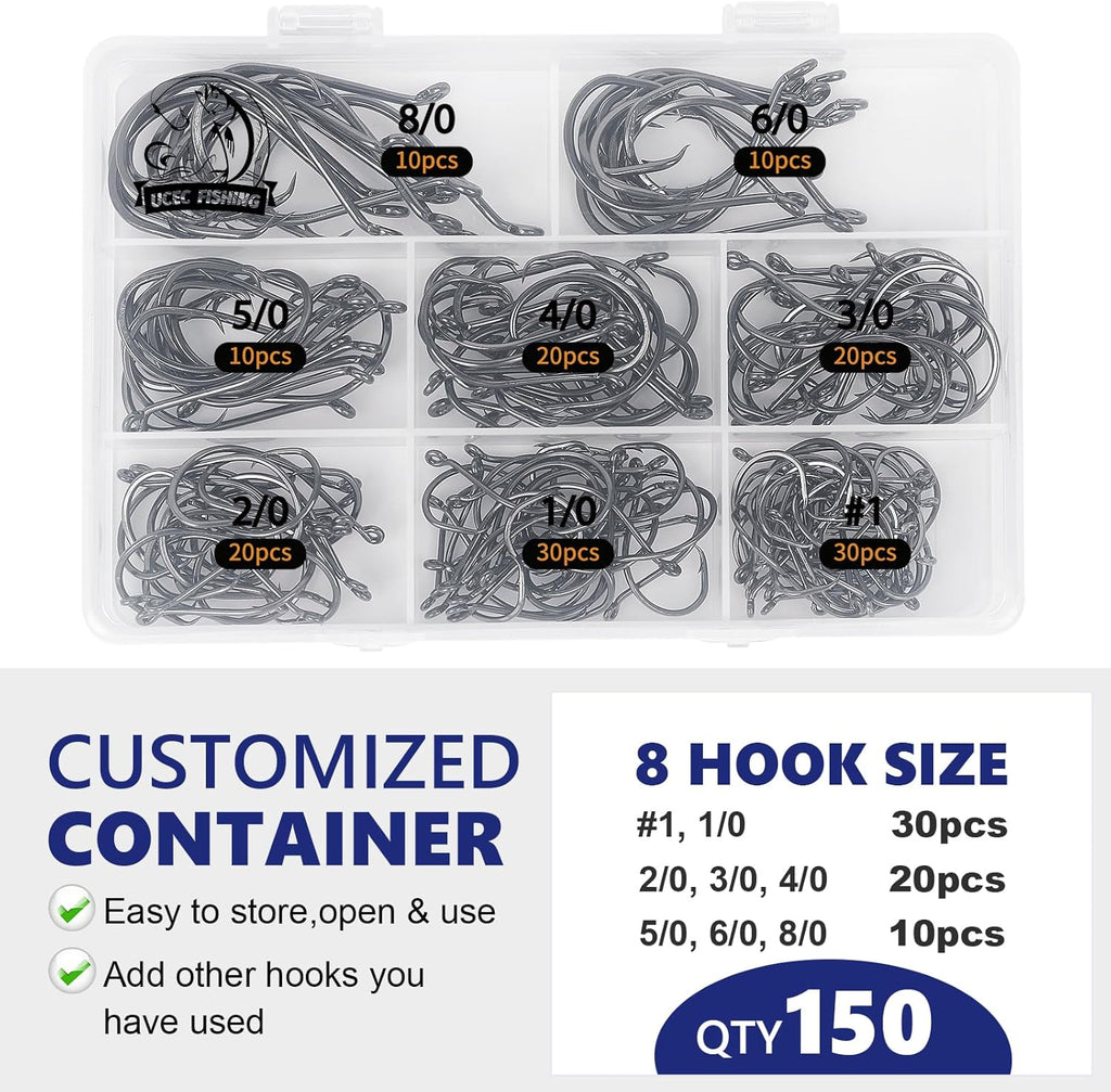 Circle Hooks Saltwater Fishing Hooks for Catfish Octopus Fish Hook