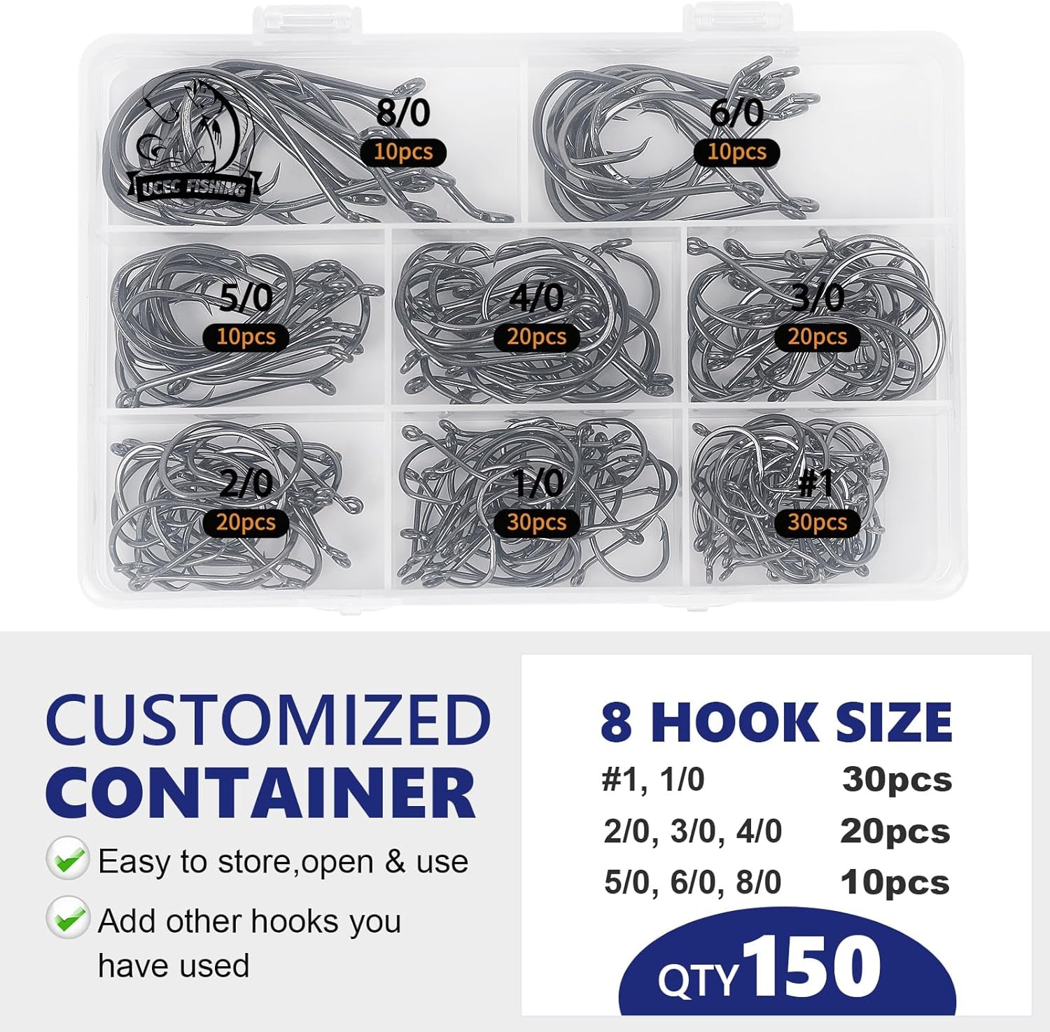 Circle Hooks Saltwater Fishing Hooks for Catfish Octopus Fish Hook