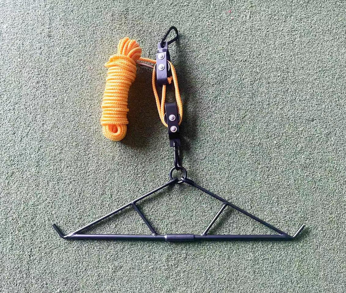 Deer Hanger for Skinning, Deer Hunting Game Hoist Pulley Lift System with Gambrel, Max to 700LB for Hanging and Processing Deer Hog Goat