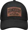 Funny Hats for Mechanics - Mechanic Gifts for Men - Mesh-Back Trucker Hat Brithday for Men