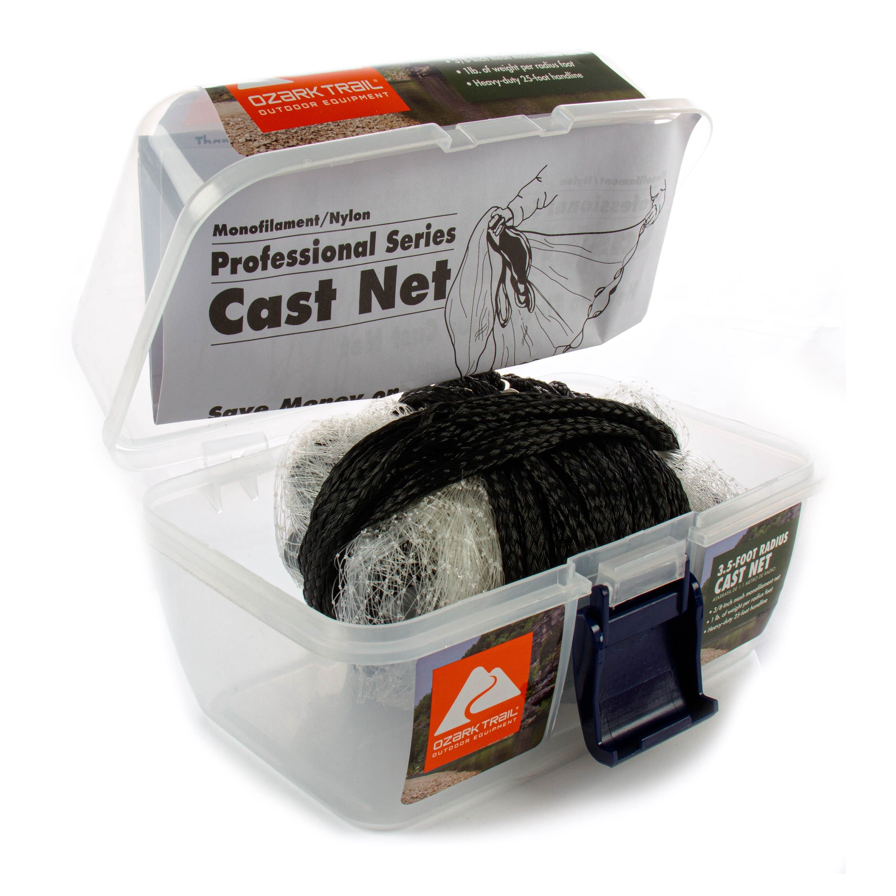 Pro Series 3/8 in Mesh 3.5 Ft Radius Cast Net for Bait Fishing