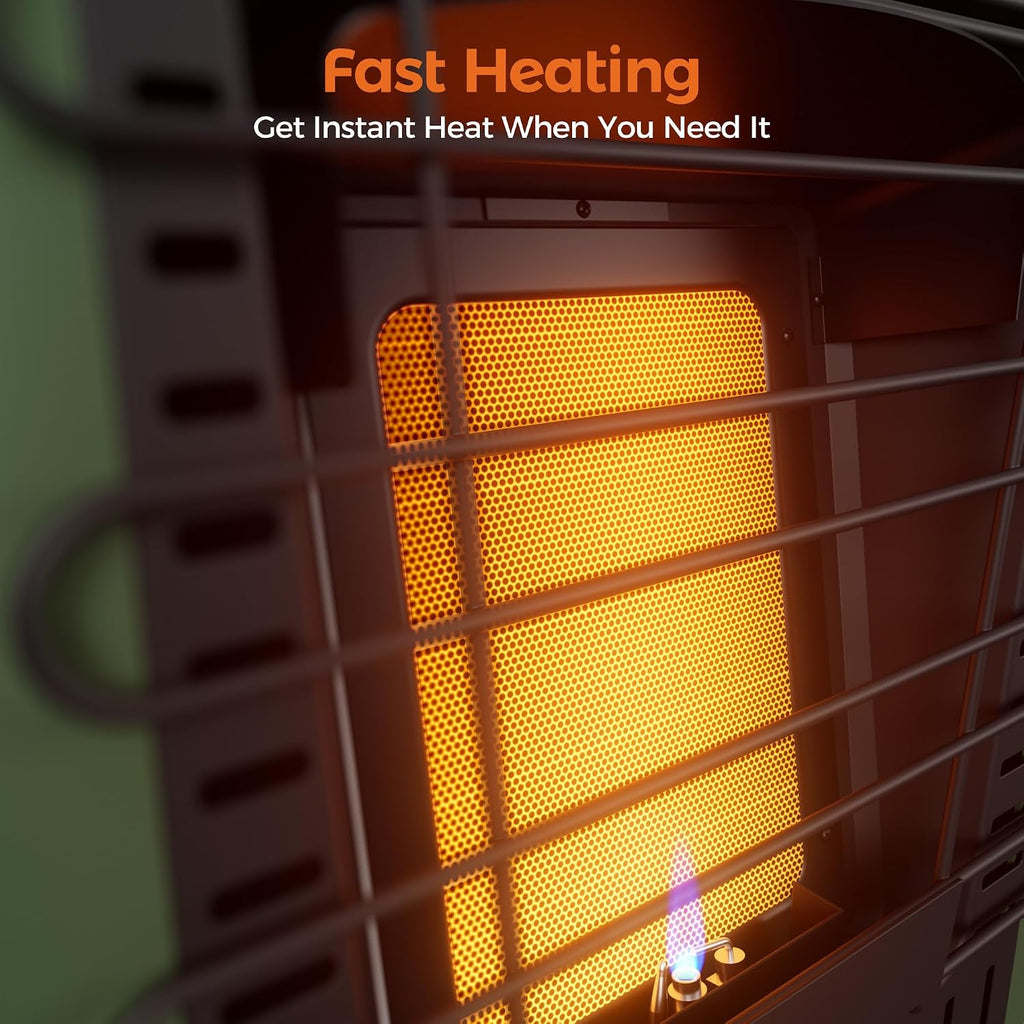 Propane Heater for Patio, 6000 BTU Portable Heater Outdoor Use Propane, Outdoor Space Heater for Camping
