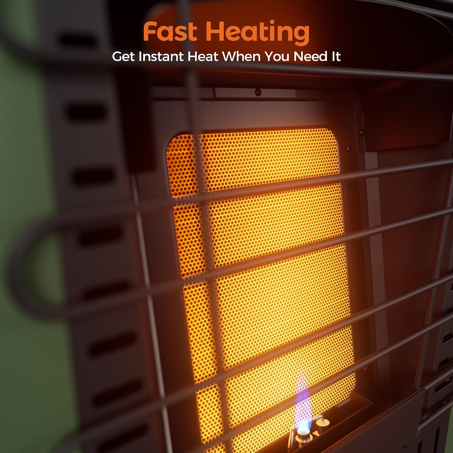 Propane Heater for Patio, 6000 BTU Portable Heater Outdoor Use Propane, Outdoor Space Heater for Camping