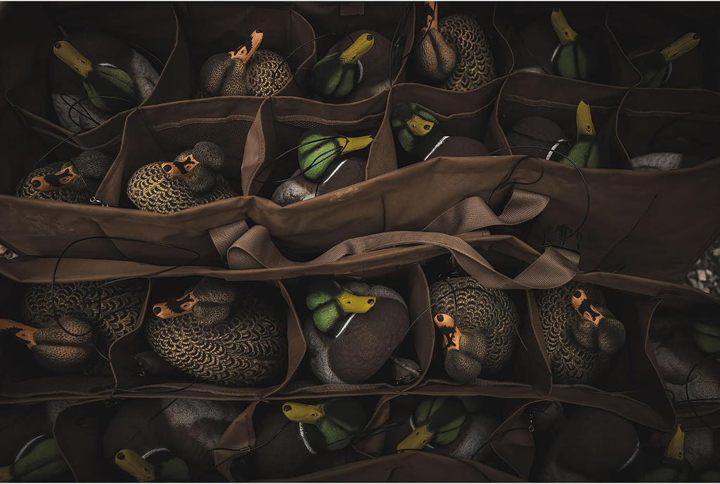 Legacy Magnum Mallard Duck Decoys for Waterfowl Hunting | Durable Ultra Realistic Foam Filled Decoys | 2 Active & 2 Rester Drakes & 2 Rester Hens | Flocked Heads or Non-Flocked | 6Pk