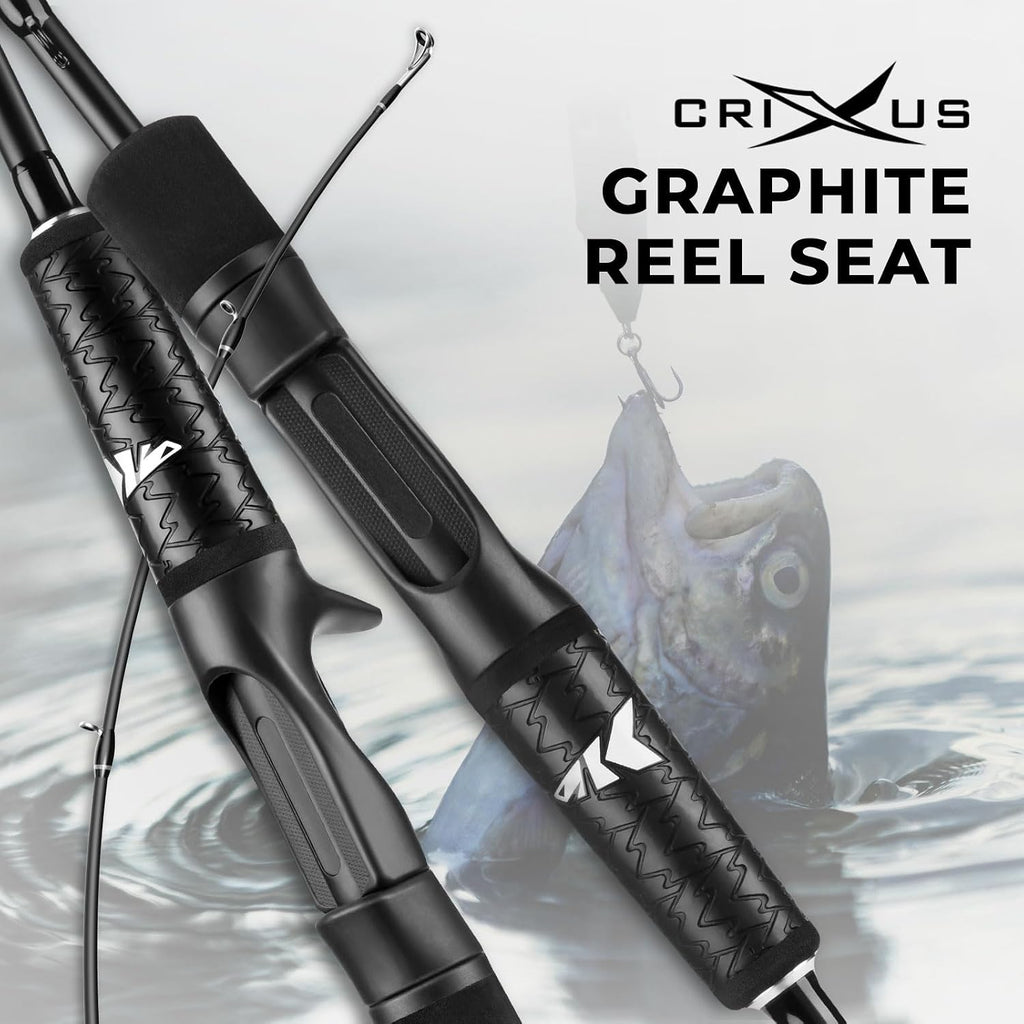 Crixus Baitcaster & Spinning Fishing Rod and Reel Combo