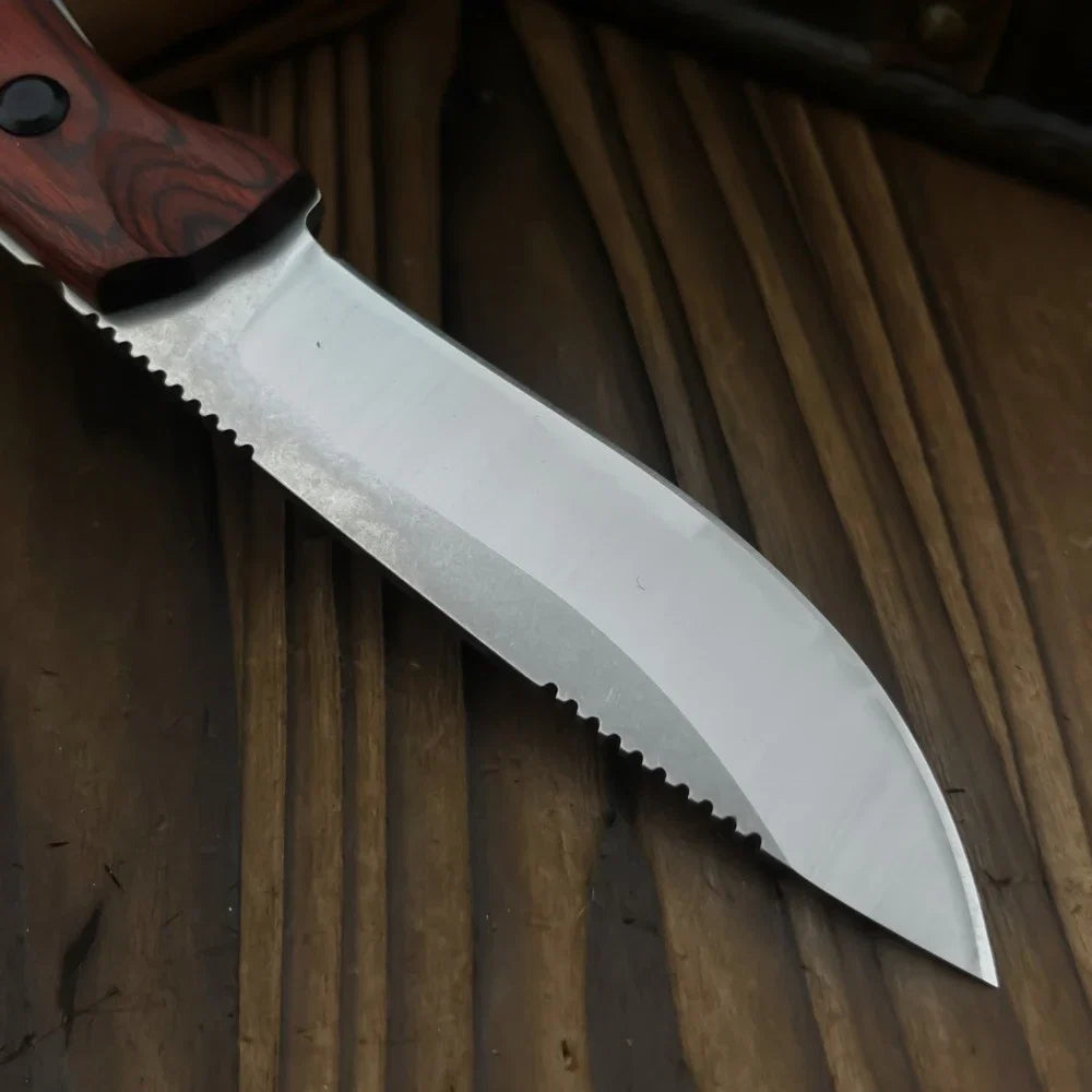 Hunt Saddle Mountain Skinner Fixed Blade Knife S30V Steel Wood Handle Survival Fishing Camping Outdoor Knife