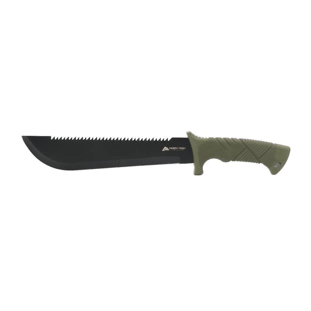 10" Sawtooth Machete with Sheath and Fire Starter